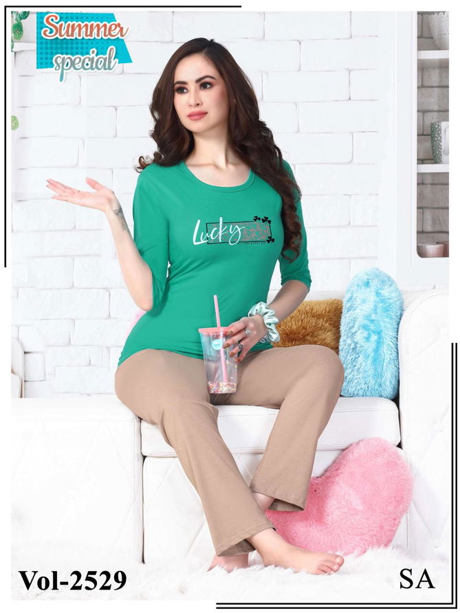 Summer Special New Vol 2529 Night Wear Hosiery Cotton Wholesale Night Suits
